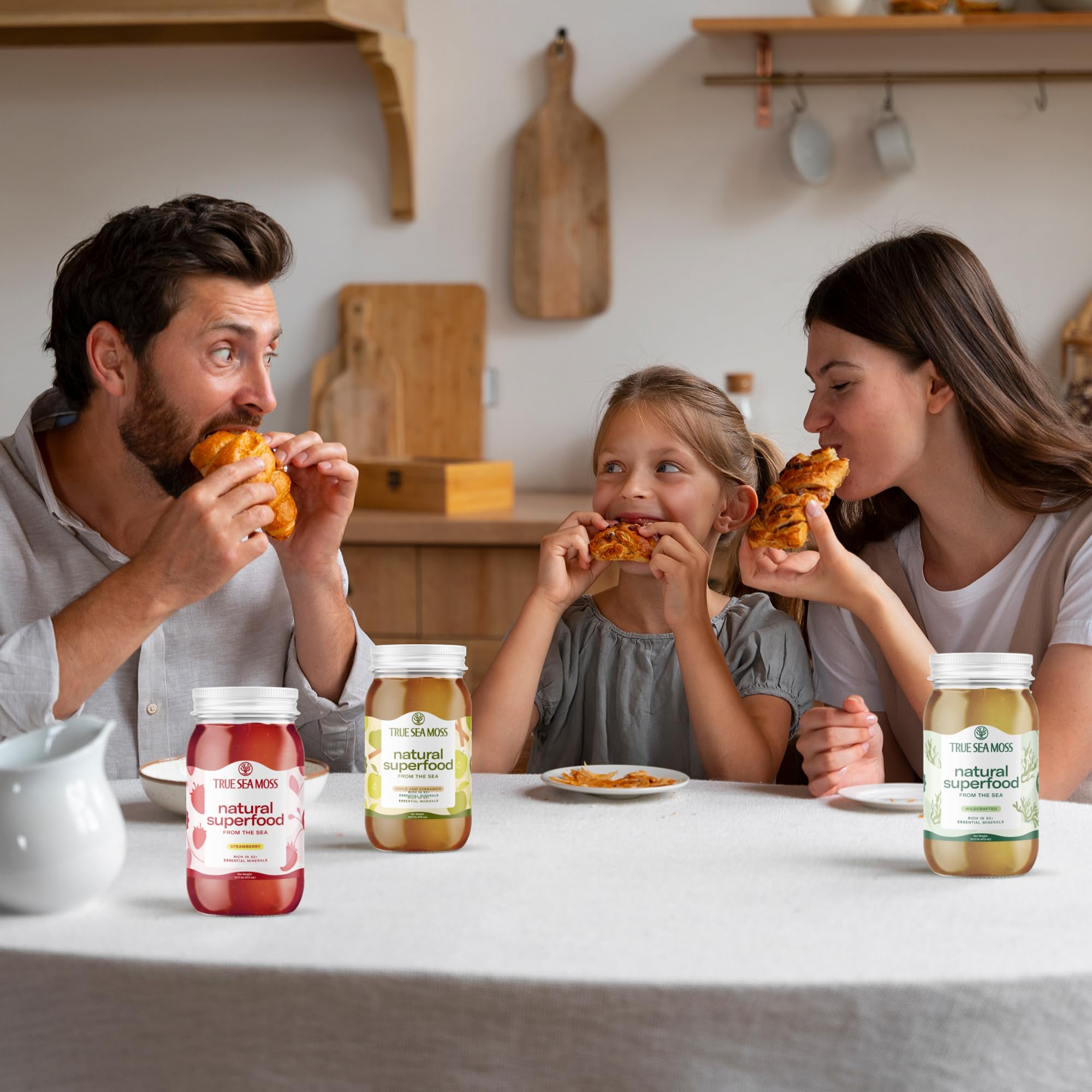 2 Pack TrueSeaMoss Wildcrafted Irish Sea Moss Gel - Made with Dried Seaweed & Fresh Sea Vegetables, Seamoss - Made in USA (Mango/Pineapple)