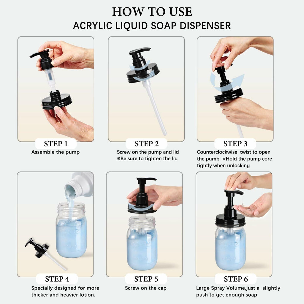 Amolliar 16oz Refillable Soap Dispenser Vintage Rose Bottle Silver Pump 2 Extra