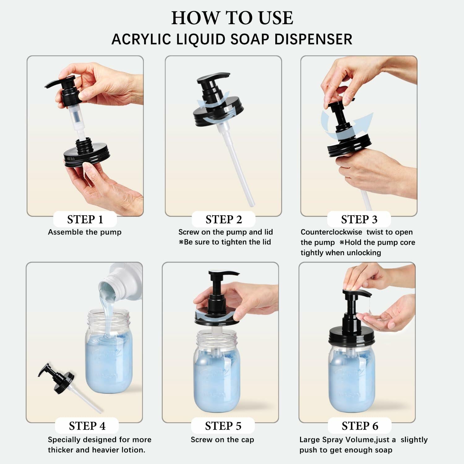 Amolliar 16oz Refillable Soap Dispenser Vintage Rose Bottle Silver Pump 2 Extra